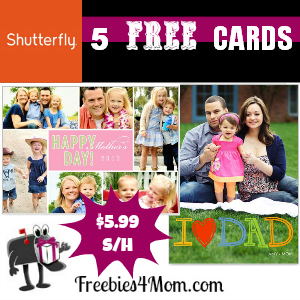5 Free Shutterfly Cards