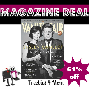 Deal $7.98 for Vanity Fair Magazine