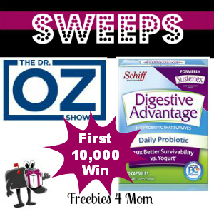 Dr. Oz Digestive Advantage Giveaway April 9 *First 10,000*