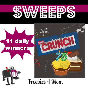 Sweeps Nestle Crunch 75th Birthday Showdown (11 Daily Winners)