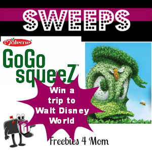 Sweeps Win a Disney Trip from GoGo squeeZ