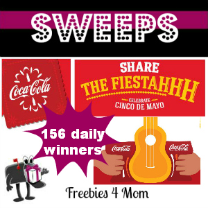 Sweeps Coca-Cola Share the Fiestahhh (156 Daily Winners)