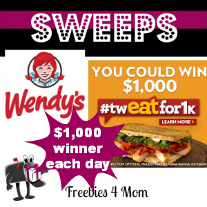 Sweeps Wendy's #twEATfor1k (1 Daily Winner)