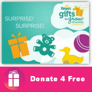 Donate4Free: Pampers Gifts to Grow Points