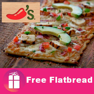 Freebie Flatbread at Chili's