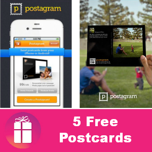 Free App: Postagram (5 Free Postcards)