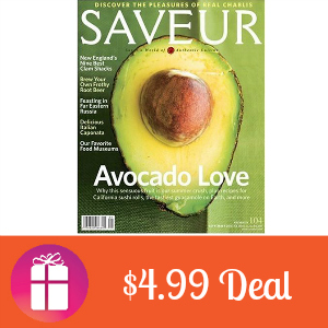 Deal $4.99 for Saveur Magazine