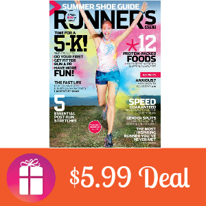 Deal $5.99 for Runner's World Magazine