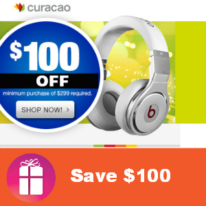 $100 off $299 Curacao Purchase