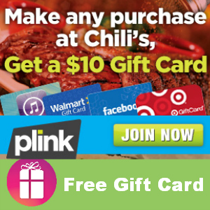 Free $10 Gift Card with ANY Chili's Purchase