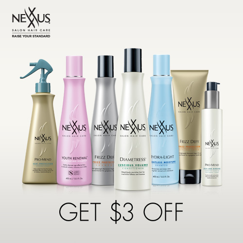 Save $3.00 off Nexxus Hair Products