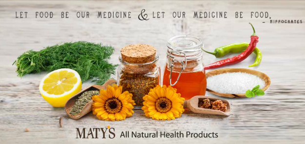 Natural Ingredients in Maty's products