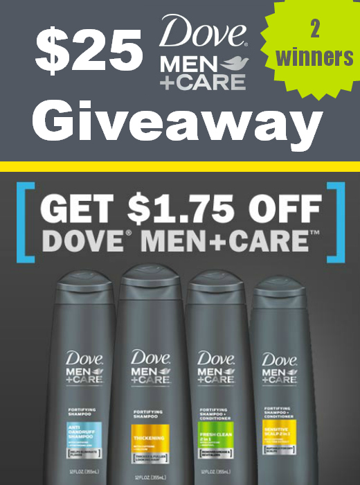$25 Dove® Men+Care™ Giveaway