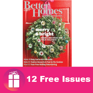 Free Year of Better Homes & Gardens