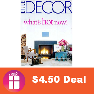 Deal $4.50 for Elle Decor Magazine