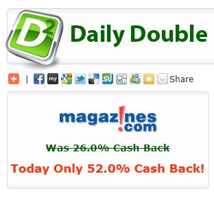 Magazines.com 52% cash back