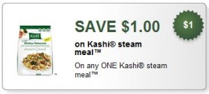 Kashi Coupon $1.00 off Steam Meals