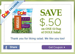 Coupon $0.50 Dole Salad