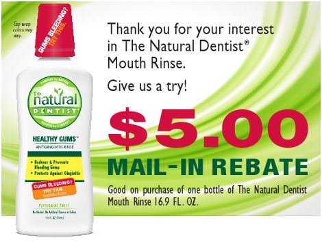 *Expired* Rebate $5 The Natural Dentist (FREE at Walgreens) - Freebies ...
