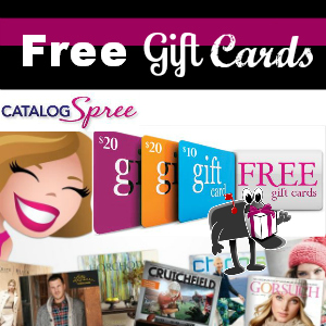 Free Gift Cards ($50 value) from Catalog Spree