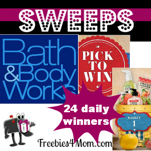 Sweeps Bath & Body Works Pick to Win (24 Daily Winners)