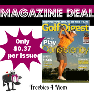 Deal $4.49 for Golf Digest Magazine