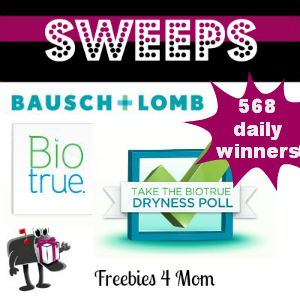 Sweeps Biotrue Dryness Poll (568 Daily Winners)