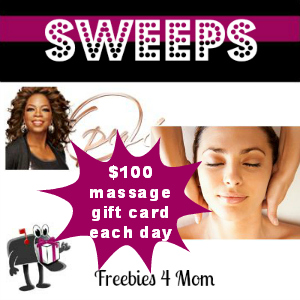 Sweeps Oprah Make Time For Me With a Massage (1 Daily Winner)