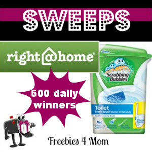 Sweeps Right @ Home Fresh & Clean (500 Daily Winners)