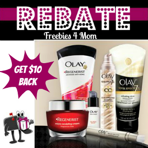 Rebate $10 When You Buy $30 of Olay Facial Skincare Products