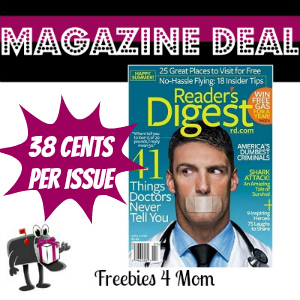 Deal $4.50 for Reader's Digest