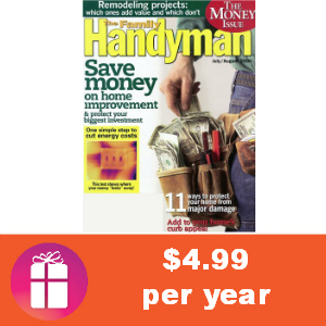 Deal $4.99 for Family Handyman Magazine