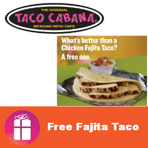 Free Fajita Taco at Taco Cabana