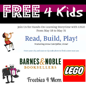 Free Hands-On Learning Storytime with LEGO at Barnes & Noble