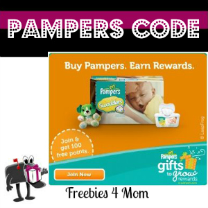 Free Pampers Code (10 pts thru May 9)
