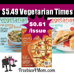 Deal $5.49 for Vegetarian Times Magazine