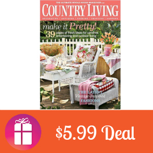 Deal Country Living Magazine $5.99/year
