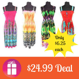 $24.99 4-Pack Beach Cover-Up Dresses