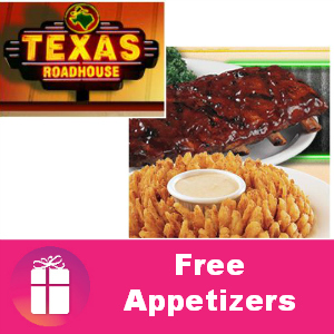 Free Appetizers at Texas Roadhouse
