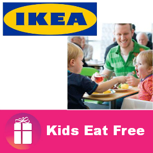 Kids Eat Free at IKEA on Tuesdays (value $2.99)