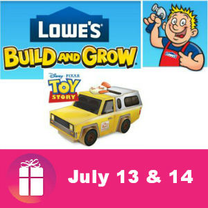 Free Kids Clinic at Lowe's July 13 & 14