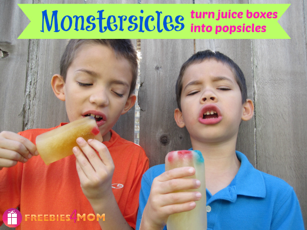 Monstersicles: Turn juice boxes into popsicles