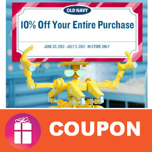 Coupon 10% off Old Navy