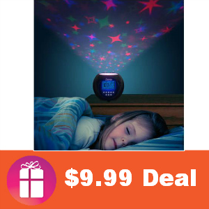 $9.99 Stars Projector and Clock with Lullabies