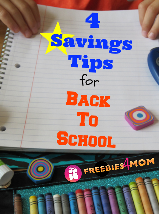 4 Savings Tips for Back To School