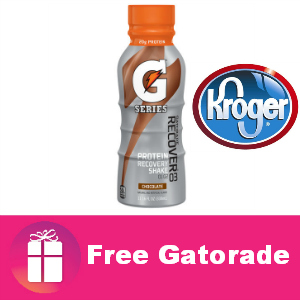Free Gatorade Recover Protein Shake at Kroger