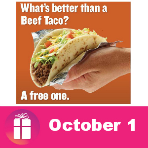 Free Beef Taco at Taco Cabana Oct. 1
