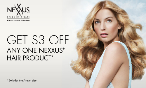 Save $3.00 off Nexxus Hair Products