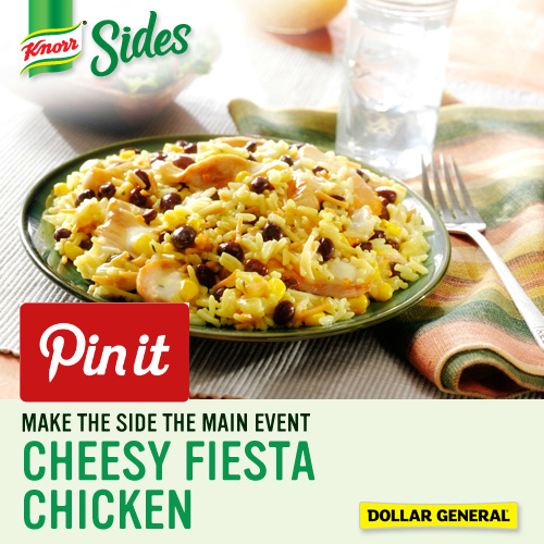 Cheesy Fiesta Chicken Recipe #KnorrSides #spon