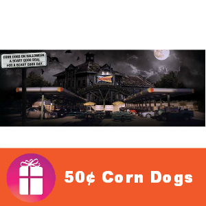 Sonic 50¢ Corn Dogs Oct. 31